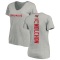 Women's John Molchon Backer V-Neck T-Shirt - Ash