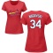 Women's John Nogowski Name & Number T-Shirt - Red
