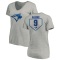 Women's John Olerud RBI Slim Fit V-Neck T-Shirt - Heathered Gray