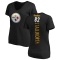 Women's John Stallworth Backer Slim Fit T-Shirt - Black