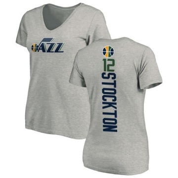 Women's John Stockton Backer T-Shirt - Ash
