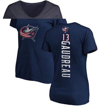Women's Johnny Gaudreau Backer T-Shirt - Navy