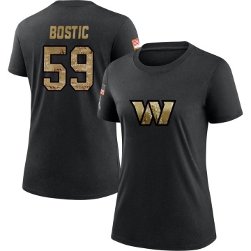 Women's Jon Bostic 2020 Salute To Service Performance T-Shirt - Black