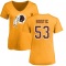Women's Jon Bostic Name & Number Slim Fit T-Shirt - Gold