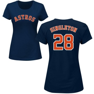 Women's Jon Singleton Name & Number T-Shirt - Navy