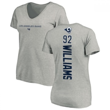 Women's Jonah Williams Backer V-Neck T-Shirt - Ash