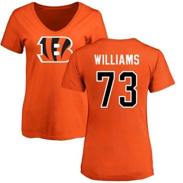Women's Jonah Williams Name & Number Slim Fit T-Shirt - Orange