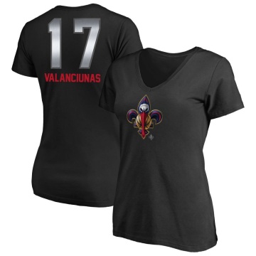 Women's Jonas Valanciunas Midnight Mascot T-Shirt - Black