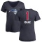 Women's Jonathan Isaac Name and Number Banner Wave V-Neck T-Shirt - Navy