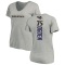 Women's Jonathan Ogden Backer V-Neck T-Shirt - Ash