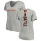 Women's Jordan Battle Backer V-Neck T-Shirt - Ash