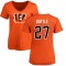 Women's Jordan Battle Name & Number Slim Fit T-Shirt - Orange