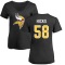 Women's Jordan Hicks Name & Number Slim Fit T-Shirt - Black