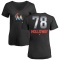 Women's Jordan Holloway Midnight Mascot V-Neck T-Shirt - Black