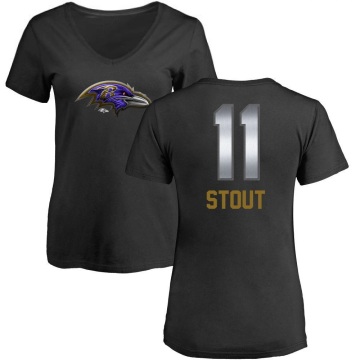 Women's Jordan Stout Midnight Mascot T-Shirt - Black