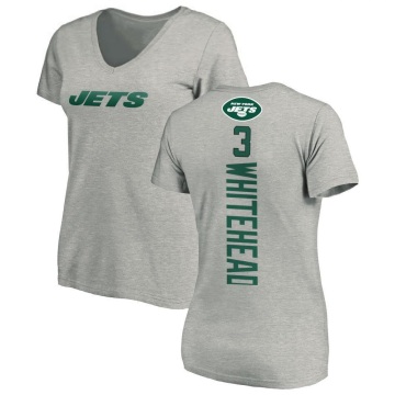 Women's Jordan Whitehead Backer V-Neck T-Shirt - Ash