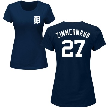 Women's Jordan Zimmermann Name & Number T-Shirt - Navy