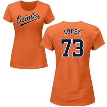 Women's Jorge Lopez Name & Number T-Shirt - Orange
