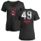 Women's Jose Mesa Midnight Mascot V-Neck T-Shirt - Black