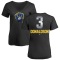 Women's Josh Donaldson Midnight Mascot V-Neck T-Shirt - Black