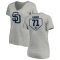 Women's Josh Hader RBI Slim Fit V-Neck T-Shirt - Heathered Gray