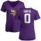 Women's Josh Sokol Name & Number Slim Fit T-Shirt - Purple