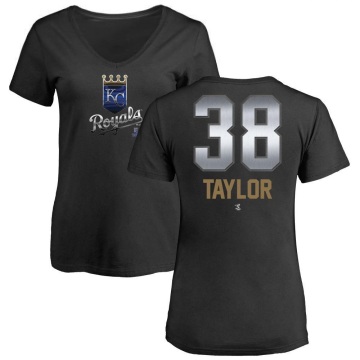 Women's Josh Taylor Midnight Mascot V-Neck T-Shirt - Black