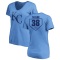 Women's Josh Taylor RBI Slim Fit V-Neck T-Shirt - Light Blue