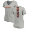 Women's Josh Tupou Backer V-Neck T-Shirt - Ash