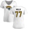 Women's Josh Wells Name & Number Slim Fit T-Shirt - White