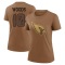 Women's Josh Woods Legend 2023 Salute To Service Performance T-Shirt - Brown