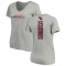 Women's Joshua Dobbs Backer V-Neck T-Shirt - Ash