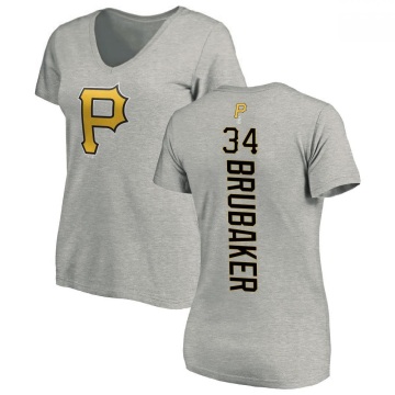 Women's JT Brubaker Backer Slim Fit T-Shirt - Ash