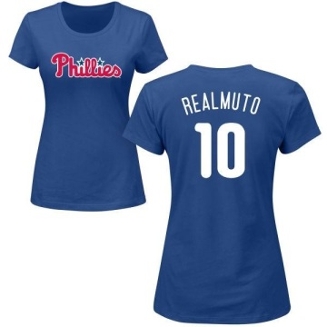 Women's J.T. Realmuto Name & Number T-Shirt - Royal
