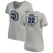 Women's Juan Soto RBI Slim Fit V-Neck T-Shirt - Heathered Gray