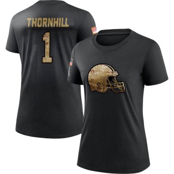 Women's Juan Thornhill 2020 Salute To Service Performance T-Shirt - Black