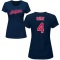 Women's Juan Uribe Name & Number T-Shirt - Navy
