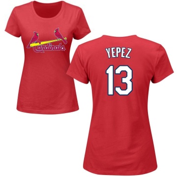 Women's Juan Yepez Name & Number T-Shirt - Red