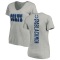 Women's Julian Blackmon Backer V-Neck T-Shirt - Ash