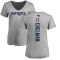 Women's Julian Edelman Backer V-Neck T-Shirt - Ash