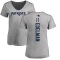 Women's Julian Edelman Backer V-Neck T-Shirt - Ash