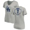 Women's Julio Urias RBI Slim Fit V-Neck T-Shirt - Heathered Gray