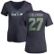 Women's Justin Coleman Name & Number Slim Fit T-Shirt - Navy