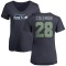 Women's Justin Coleman Name & Number Slim Fit T-Shirt - Navy
