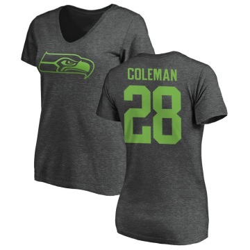Women's Justin Coleman One Color T-Shirt - Ash