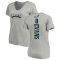 Women's Justin Evans Backer V-Neck T-Shirt - Ash
