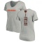 Women's Justin Fields Backer V-Neck T-Shirt - Ash