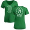 Women's Justin Haley Dubliner Name & Number V-Neck T-ShirtKelly - Green