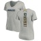 Women's Justin Herbert Name & Number Slim Fit V-Neck T-ShirtHeather - Gray