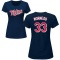 Women's Justin Morneau Name & Number T-Shirt - Navy
